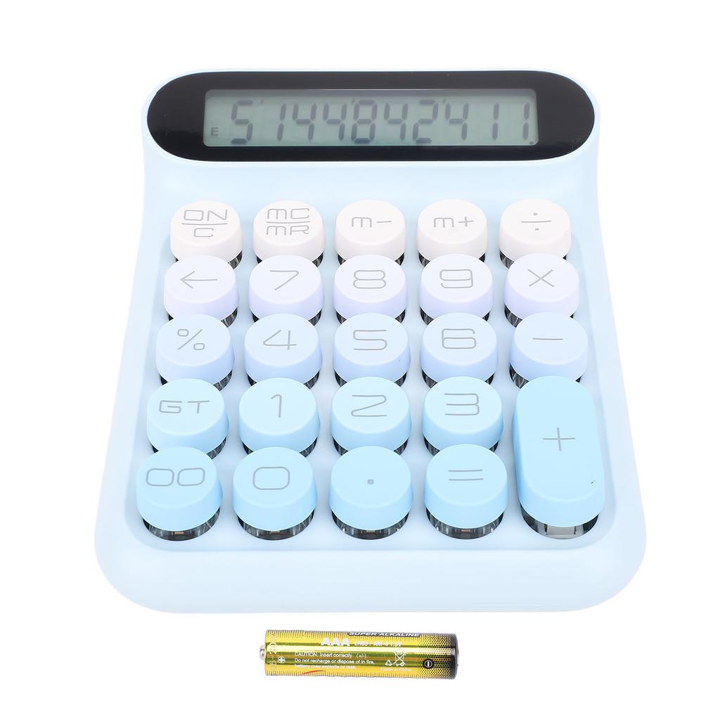 Mechanical Switch Calculator LCD Display 24 Keys Automatic Sleep Desktop Calculators for Business Of