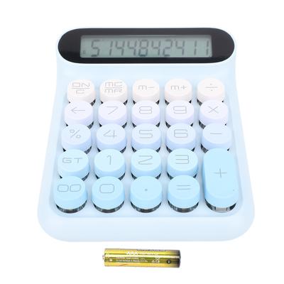 Mechanischer Schalter Rechner LCD-Anzeige 24 Tasten Automatischer Schlaf Tischrechner für Unternehmen