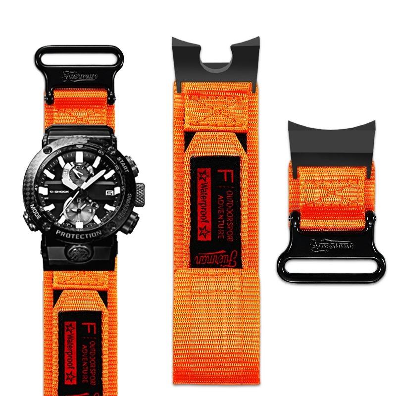 for Casio G-SHOCK Air Dominator 5588 GWR-B1000 modified mountaineering sports nylon canvas watch strap men's accessories