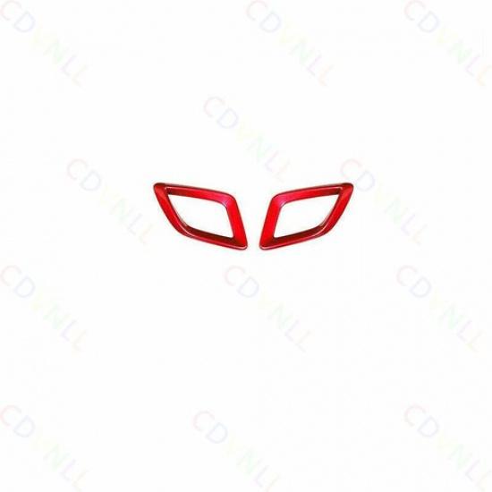 Car Dashboard L&R Air Outlet Vent Cover For Honda Accord 18- 10th Bright Red