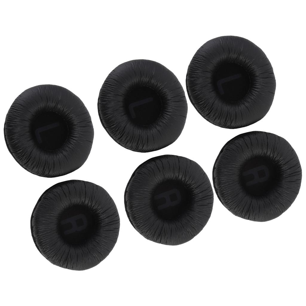 3 Pairs Headphones Replacement Ear Pads Cushions Memory Foam Protein Leather Ear Pads for ATH AR3BT ATH AR3iS Black