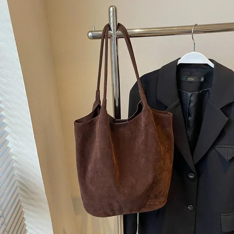 Solid Pu Versatile Tote Bag Sewing Thread High Capacity Women's Handbag Popular and Bestselling Commuting Casual Shoulder Bag