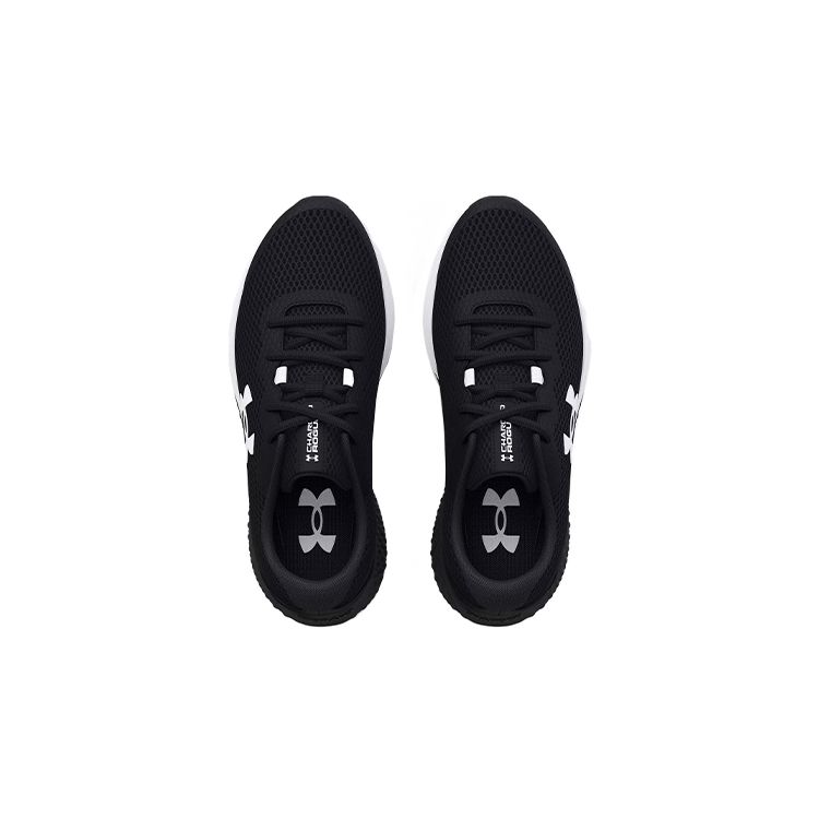 Under Armour Charged Rogue 3 GS Black White Kids Sneakers 3024981-001