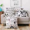 Cute B-Boykissers Silly Cartoon Pillow Covers Cartoon Sofa Decorative Home Double-sided Printing Short Plush Cute Cushion Cover