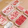 4Pcs Stackable Freezer Fresh-Keeping Box Microwave Safe Food Preservation Box  Meat Storage