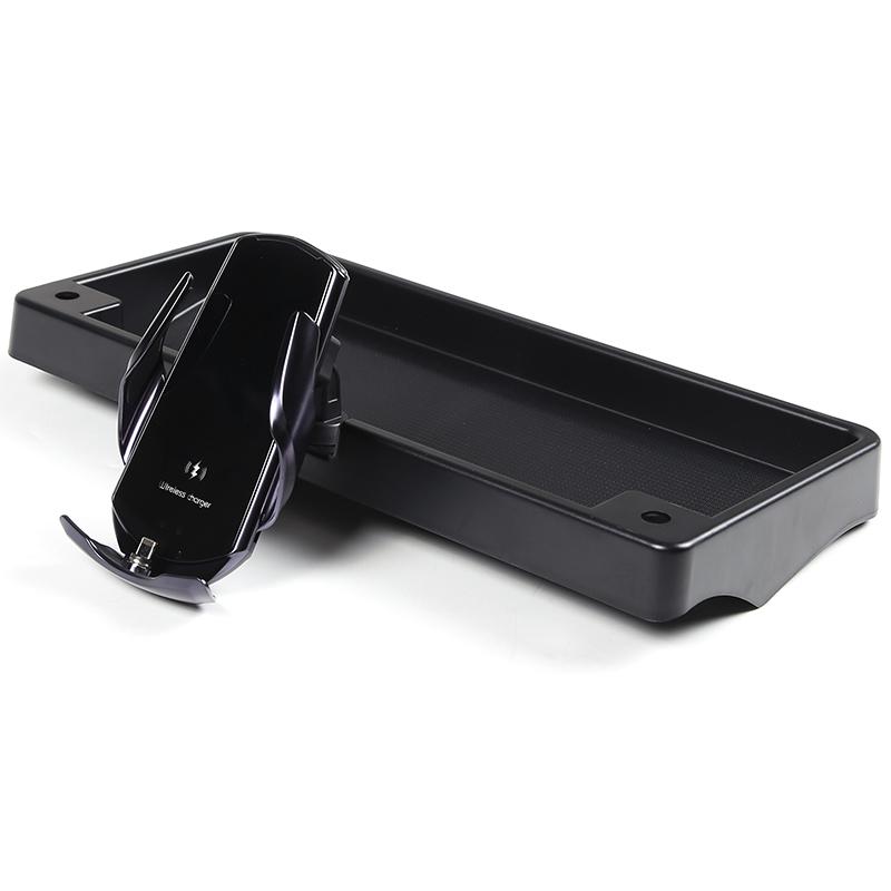 For Toyota FJ Cruiser 2007-2026 ABS Black Car Dashboard Mobile Phone Holder Storage Box Container Holder Tray Car Accessories