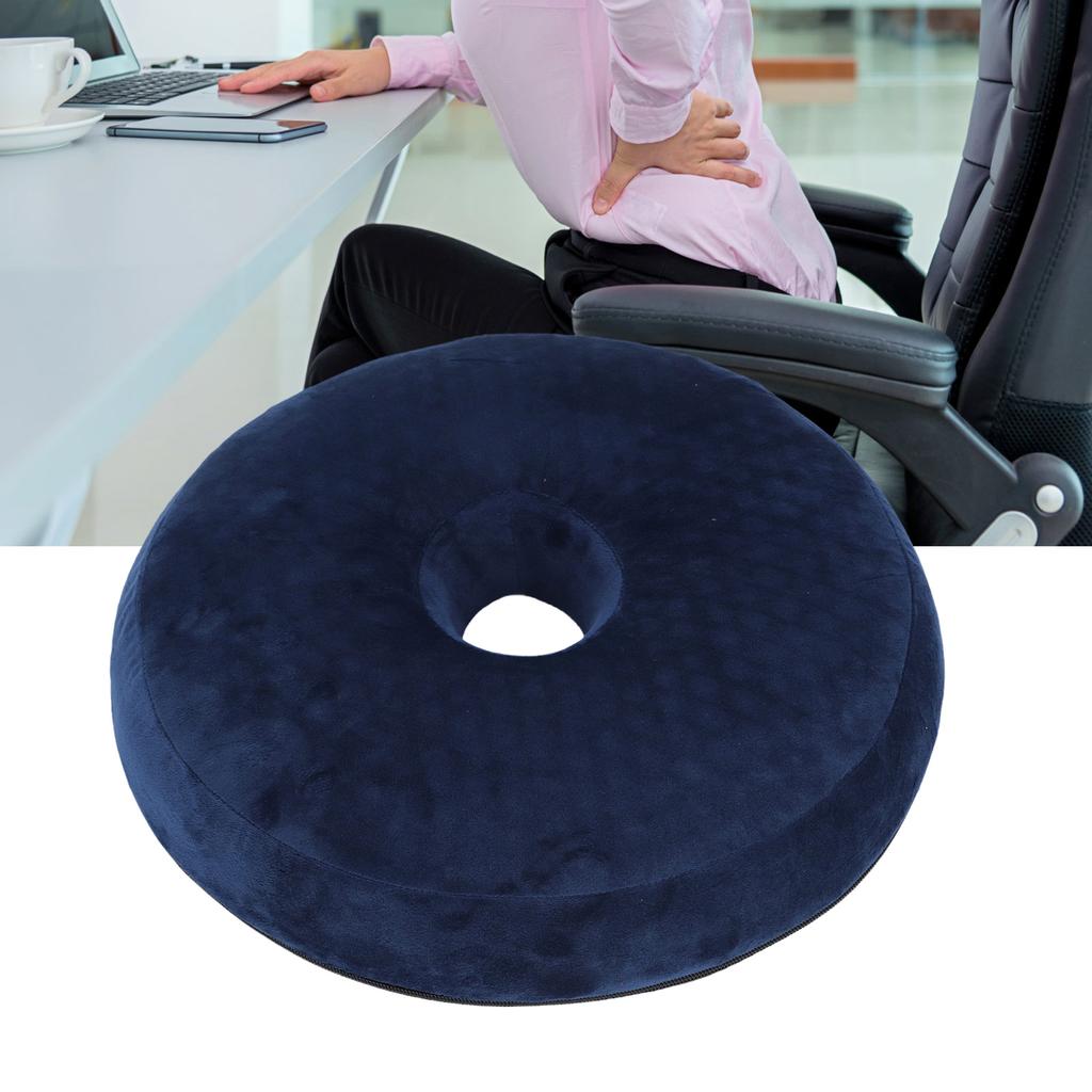 Gel Donut Pillow Slow Rebound Memory Foam Ergonomic Donut Cushion for Tailbone Hemorrhoid Cushion Co