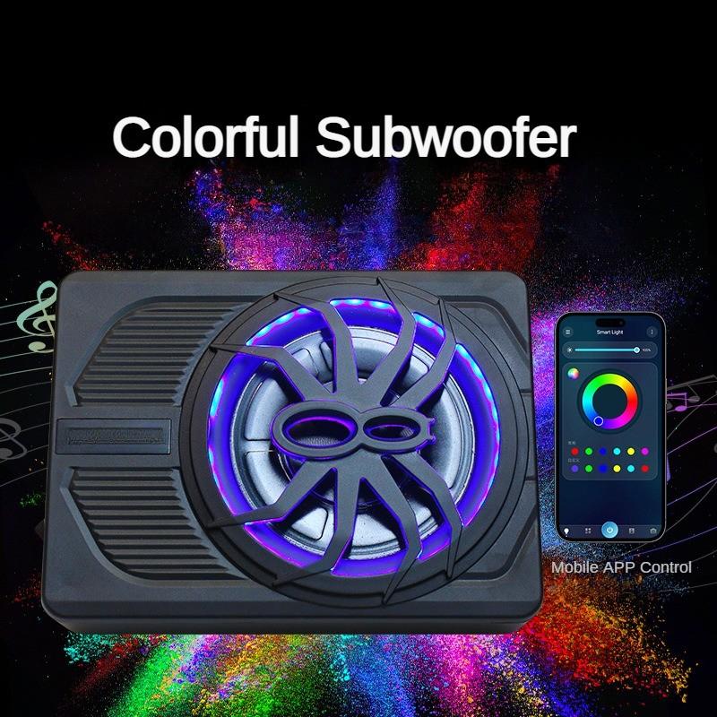 10 Inch Portable Car Audio System Modification Speaker Ultra-thin Car Power Amplifier High Power Active Subwoofer