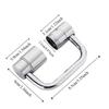 Zinc Zinc Alloy Faucet Extender Silver Faucet Nozzle Adapter Practical Faucet Sprayer Head  Bathroom