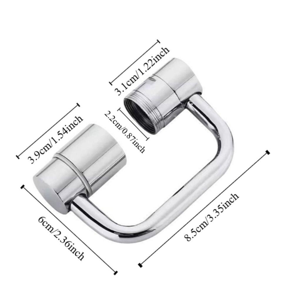 Zinc Zinc Alloy Faucet Extender Silver Faucet Nozzle Adapter Practical Faucet Sprayer Head  Bathroom