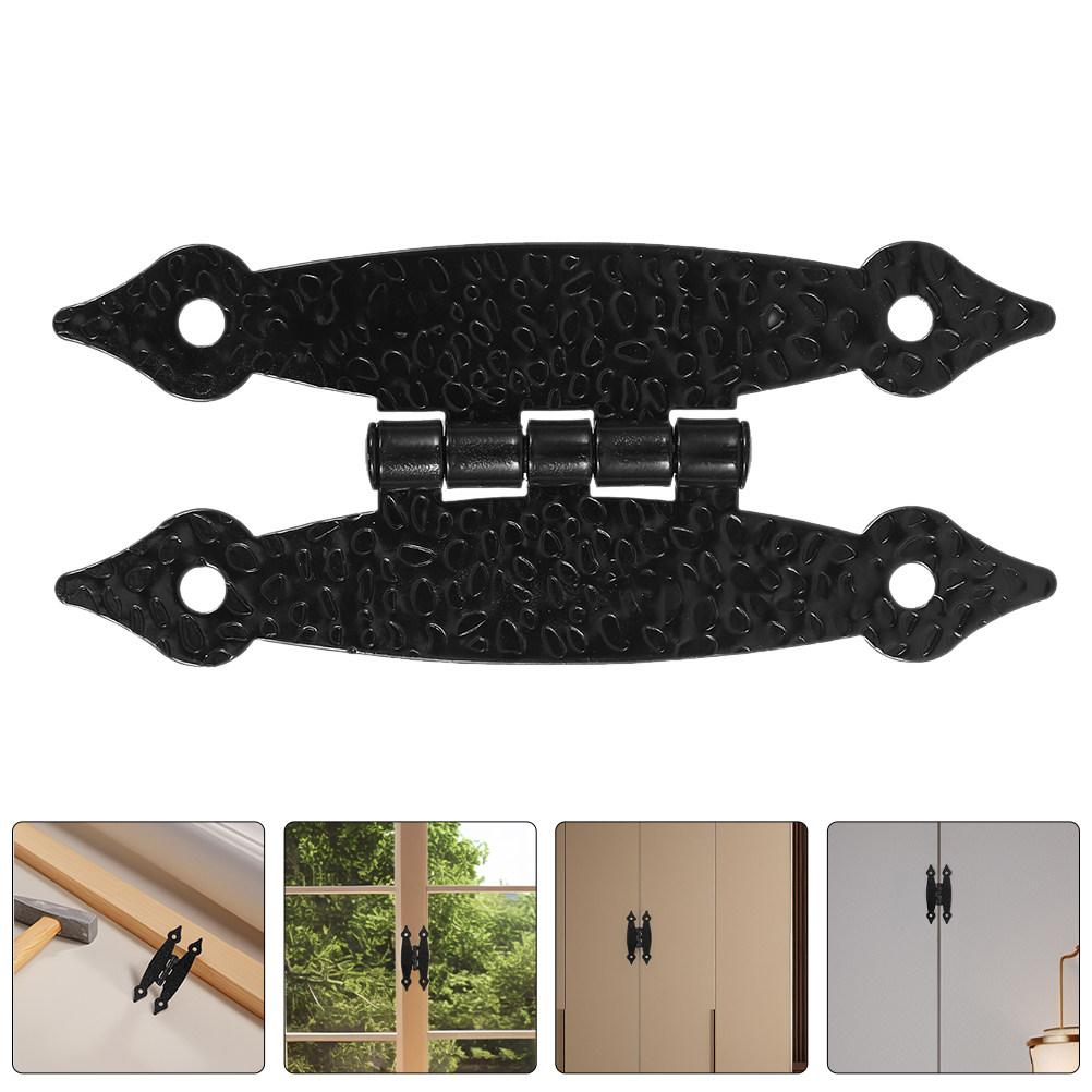 4Pcs Decorative Butterfly Hinges Cabinet Hinges for Kitchen Cabinets Rustic Furniture Drop Leaf Tables Heavy Duty Iron