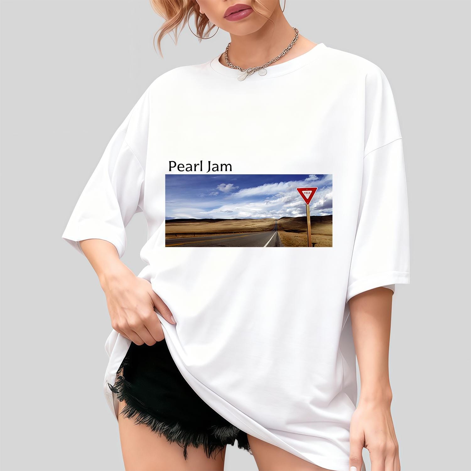 

Vintage Grunge Rock Shirt Retro Desert Road Graphic Tee 90s Music Fan Unisex TShirt S