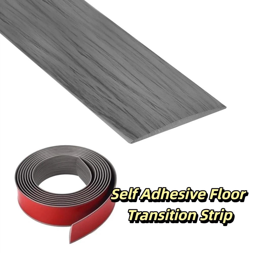 Wood Like Self Adhesive Floor Transition Strip PVC Material Doorway Threshold Mirror Frame Trim