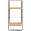 6 Piece Wall Shelf Set with Bars Sonoma Oak Wood Based Material