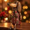 Retro Christmas Dachshund Bookshelf Chair Desktop Decorative Ornaments 1PCS