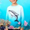 Sea Animal Fish 3D Printed T Shirt Comfortable Polyester Boys Girls Children Long Sleeve T-Shirt Kids Clothing