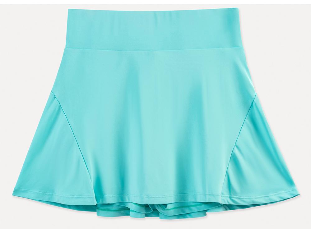 Women's Silk Grid Anti-Exposure Yoga Skort - Spring/Summer Sweat-Wicking Badminton & Tennis Training Skirt