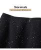 Autumn/Winter 2025 Women's Versatile High-Waisted Sequin A-Line Skirt