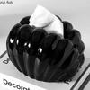Cream Style Ceramic Tissue Box Creative Shell Shaped Napkin Paper Box Desktop Tissue Case Household Removable Tissue Box