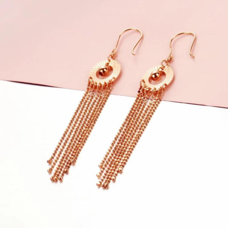 Orecchini con nappa e perline rotonde, stile lucido e delicato, per donna, orecchini squisiti eleganti, alla moda, fidanzamento, Zircone, regalo