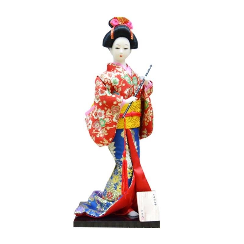 12Inch Japanese Kimono Toy Ornament for Restaurant and Home Decoration with Elegant Designing Optional
