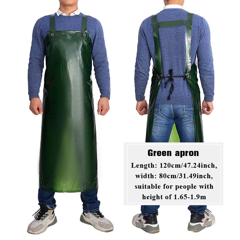 Grembiule di Sicurezza Ispessito Unisex Impermeabile Resistente all'Olio Resistente agli Acidi e Alcali Resistente all'Usura Materiale TPU Costola di Mucca Per Pesca Lavoro