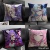 Anime Game Honkai Impact Cushion Cover Natural Linen Organic Fabric Double-Sided Printing Sofa Home Decor Gift Pillow Case