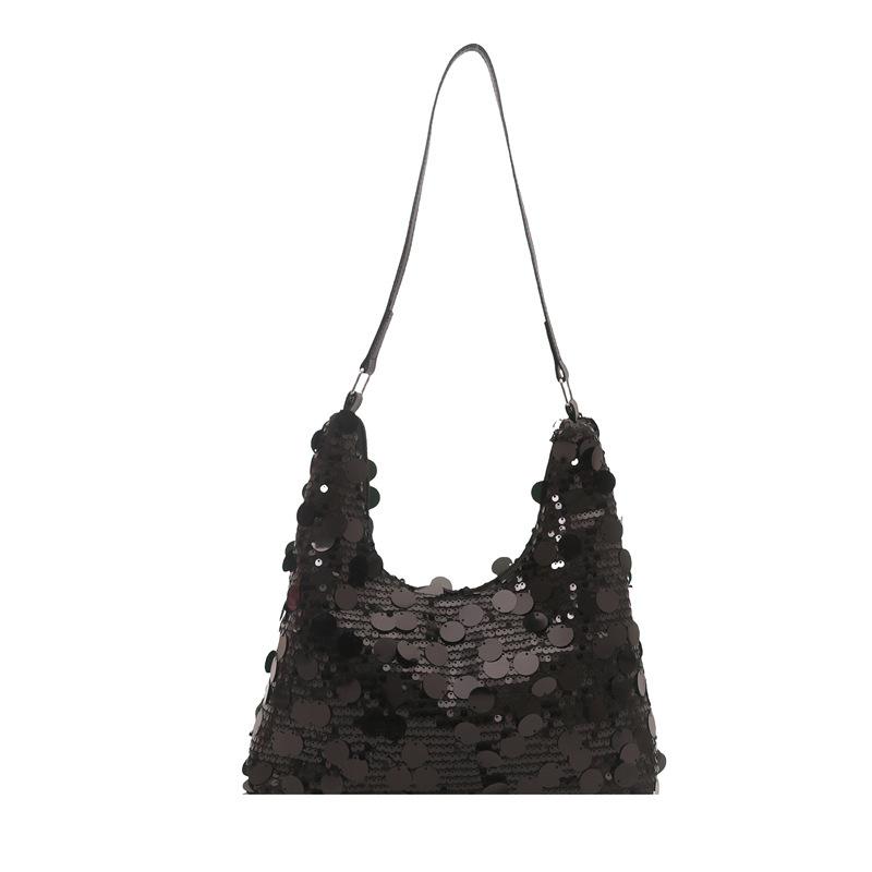 Autumn and Winter Super Fire Niche Sequined Bag Women's 2025 New Versatile Shoulder Underarm Bag Fashionable Tote Bag