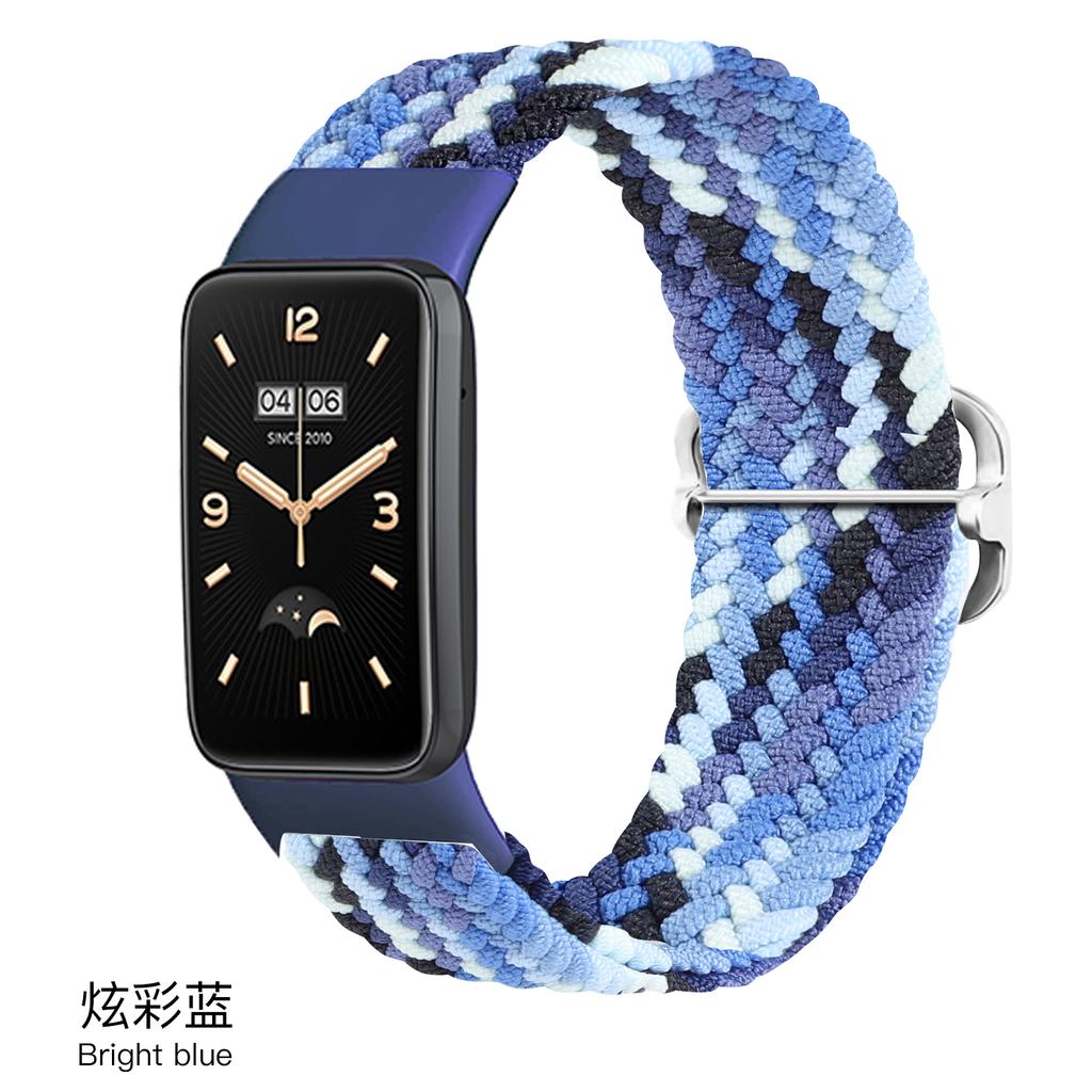Nylonový řemínek pro Xiaomi Mi Band 7 8 Pro Elastický nastavitelný Pletený solo loop Náramek Correa pro mi band 7 pro miband 7pro Řemínek