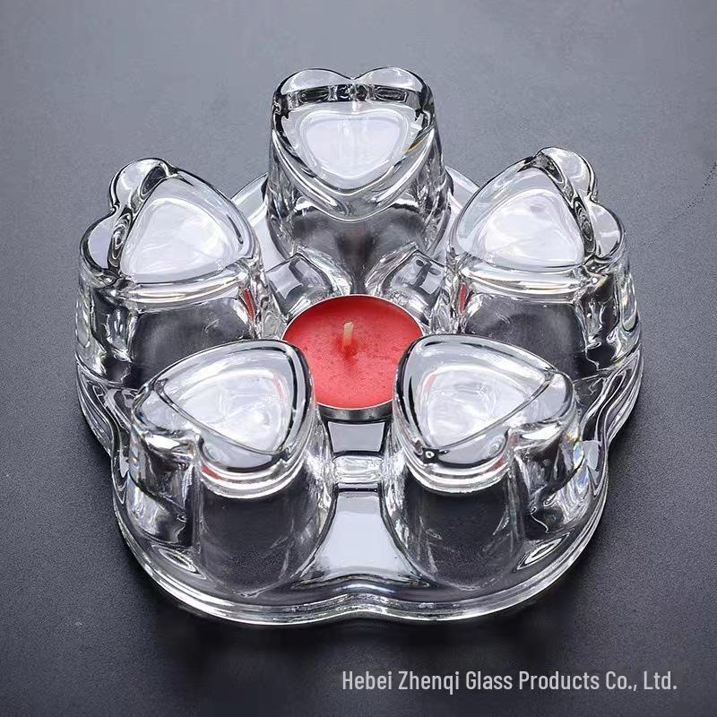 High-Temperature Resistant Glass Teapot Set with Thickened Borosilicate Teacups for Kung Fu Tea.
