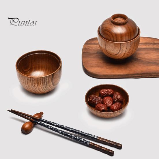 Beautiful Dishwasher Safe Wear-Resistant Salad Bowl Soup Rice Salad Wooden Serving Bowl Kitchen Supplies