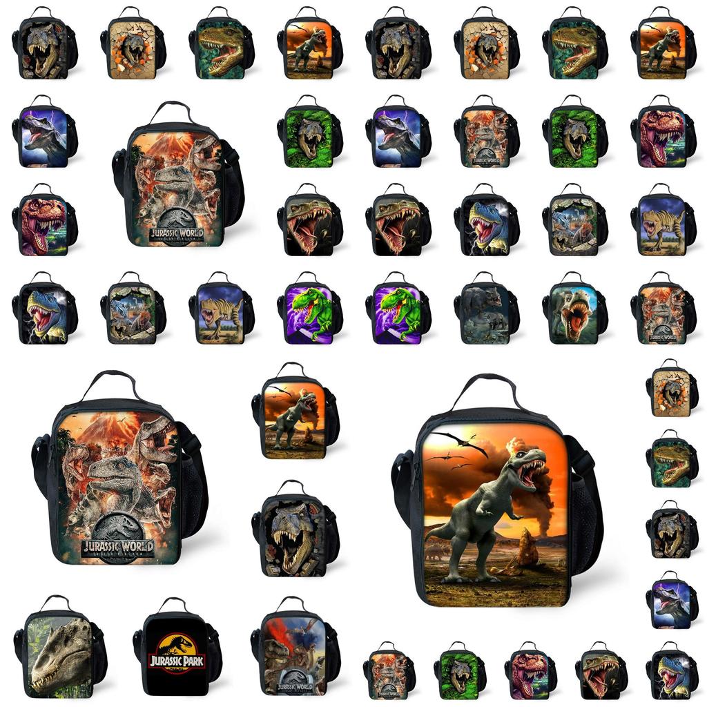 Jurassic World Dinosaur Lunch Bag Insulated Thermal Cooler For Students And Picnics