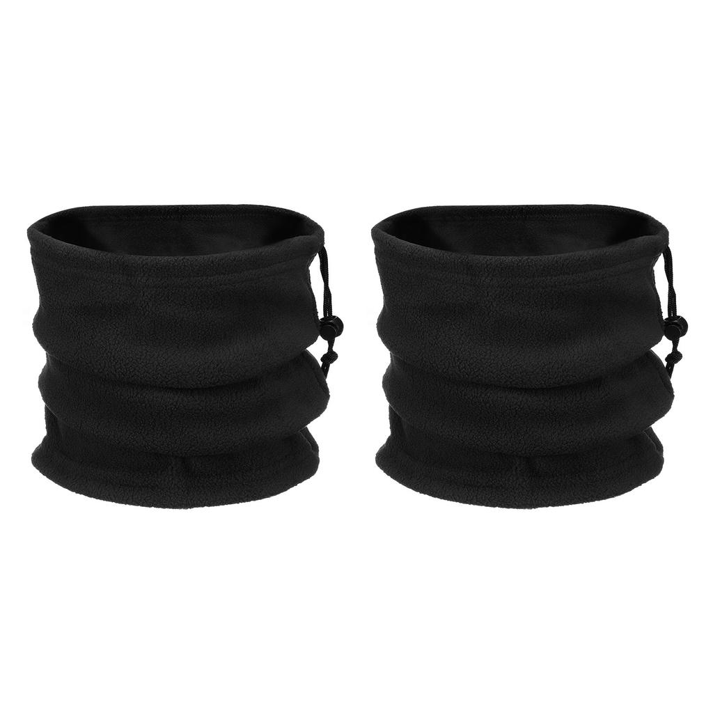2Pcs Polar Fleece Neck Tube Ear Warmer Fishing Skating Running Sport Scarf Face Mask SingleDouble Layer Camping Hiking