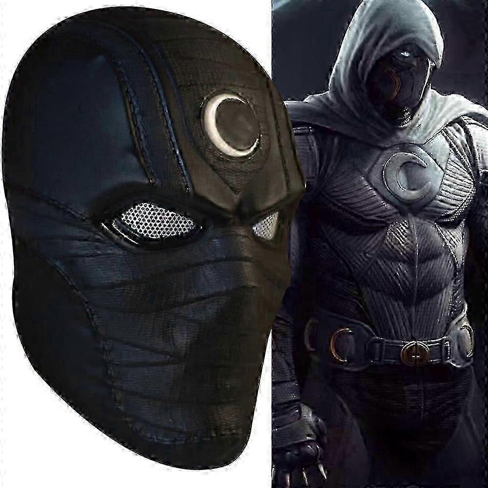2026 Caldo!! Maschera da Cavaliere Casco in Lattice Marc Spector Supereroe Maschere della Luna Halloween Cosplay Costume Accessori