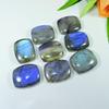 Rainbow Blue Labradorite Octagon Cabochon 17X22MM Loose Gemstone 08Pcs Lot LM-1169