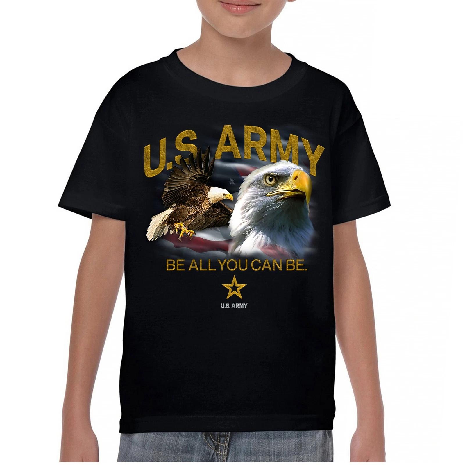 

US Army Be All You Can Be Youth kids boys T-Shirt American Military Veteran DD214 Kids 160
