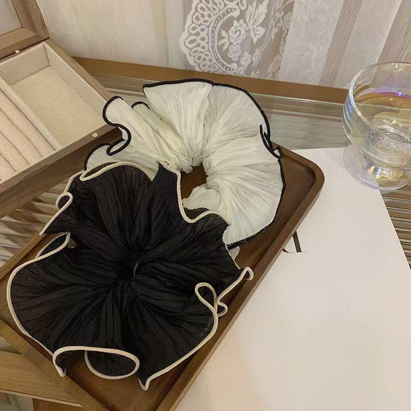Korea Dongdaemun Pleated Ruffle Edge Hair Tie - Sweet & Simple