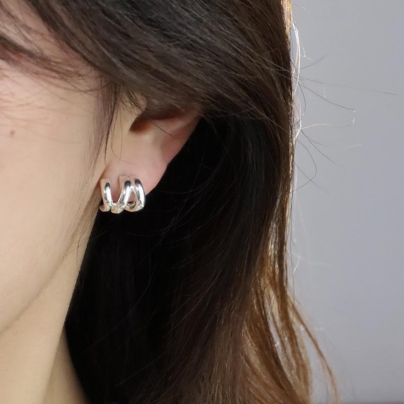 C-Shaped Line Stud Earrings for Women: Trendy, Artistic, and Cool Design
