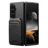 SUTENI H02 For Samsung Galaxy Z Fold7 5G Case Waxy Texture Leather + PC Card Slots Kickstand Phone Cover