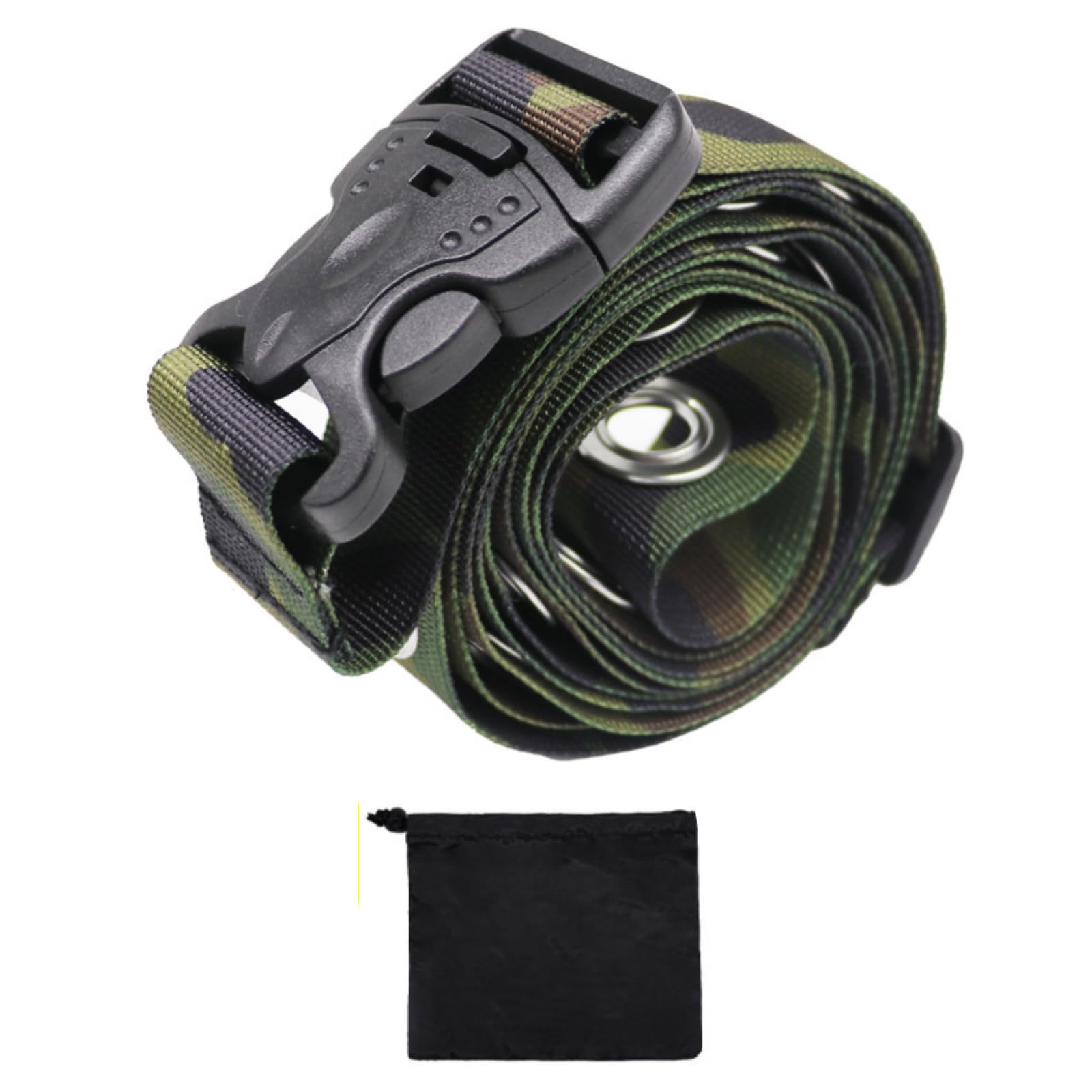 

RONGUI Clothes Drying Rope, Car Hanging Chain, Camping, Travel, Daisy Chain, Clothes Drying String, Laundry Rope (2.4m + Storage Bag)