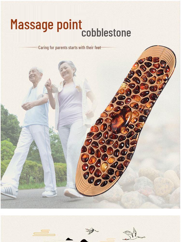 Plantar Acupressure Non-Slip Insoles with Pebble Pressing for Sneakers