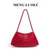 Borsa intrecciata fatta a mano: Borsa a Tote Retro alla Moda, Versatile da Portare Sottobraccio o a Spalla, Perfetta per Mamma e Bambino.