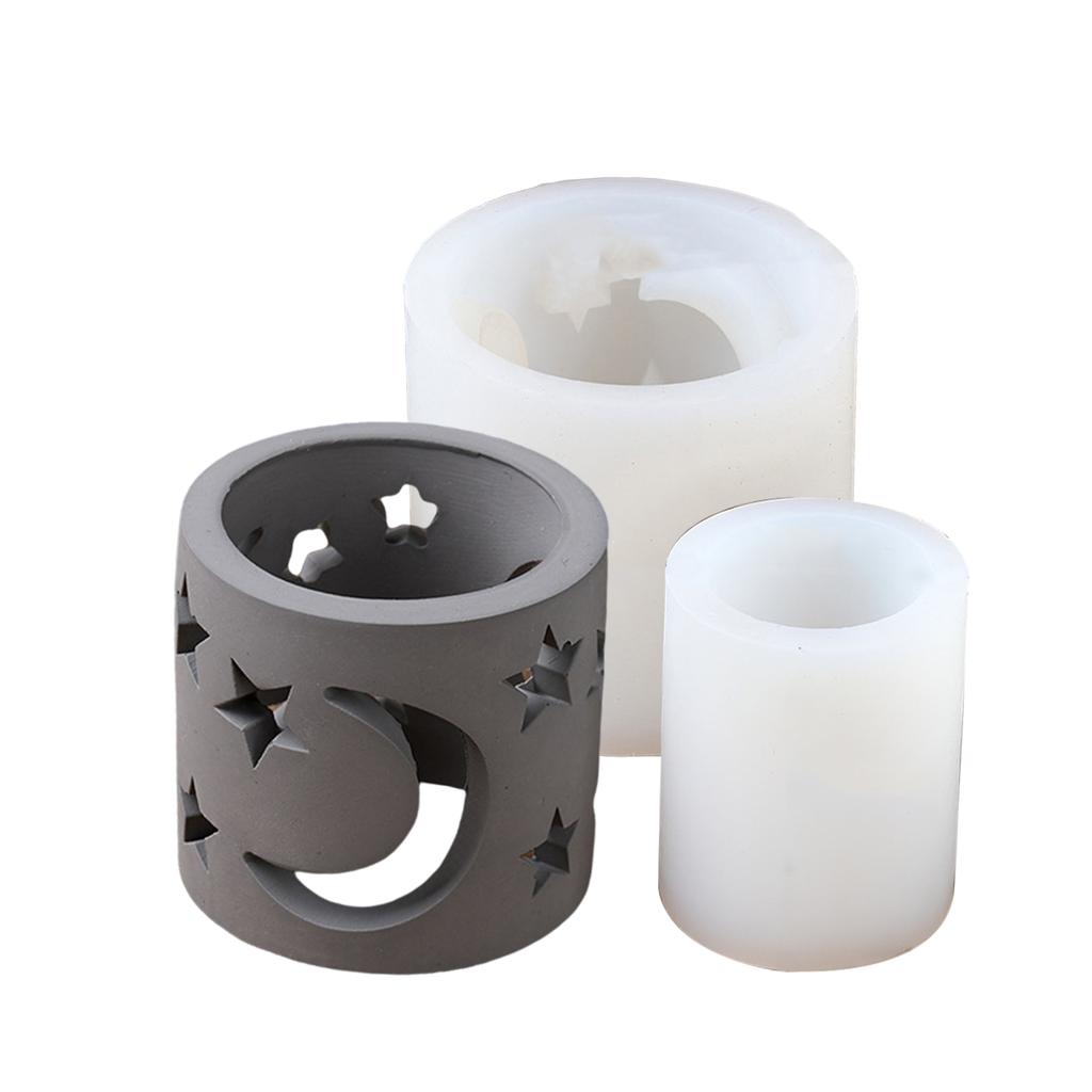 Candle Cover Ornament Silicone Molds Tea Light Moulds Candle Holder Moulds Silicone Resin Crafting Tool for Hand-Making