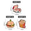 Cat Burger Enamel Pins Custom Cute Cat French Fries Brooches Lapel Badges Clothes Animal Jewelry Gift for Kids Friends