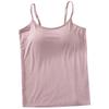 Women's Adjustable Spaghetti Strap Padded Camisole: Wireless Bra Cup, Slimming Fit