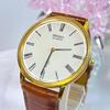 Used Working SEIKO Chariot Watch Gold Vintage #t6