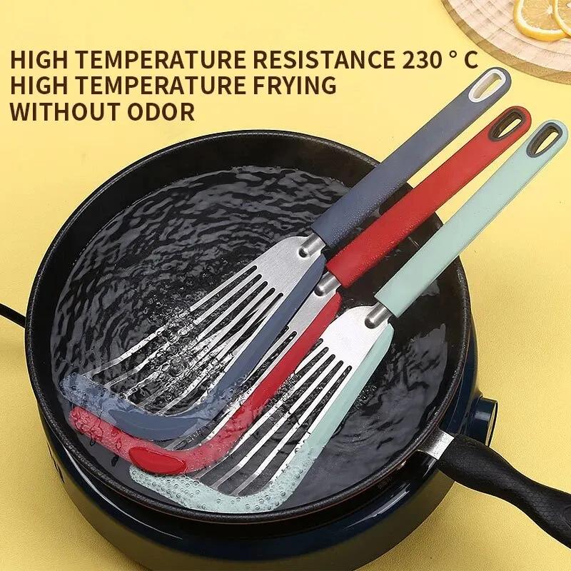 Het Rea Omelettspatel Kök Omelettvridare Silikon Omelettvridare Vänd och Vik Omelettvridare för Kök Omelett