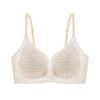 Ice Silk Seamless Underwear Breathable Thin Skin-friendly Breast Summer Antibacterial Ultra-thin Small Breasts Gathering Hole Cup Bra