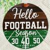 Vintage Metal Football Sign 8x8 Inch Retro Wall Art Waterproof Country Decor for Home Bar