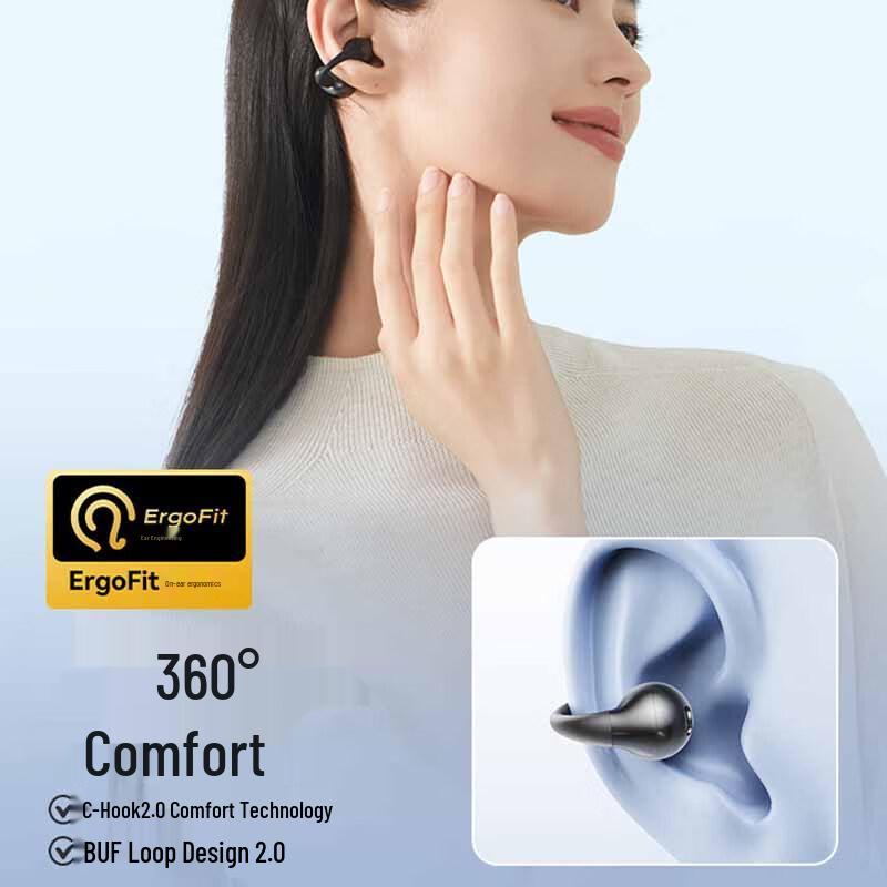 NANK Clip Super Open-Ear Air-Bone Conduction Sports Earphones